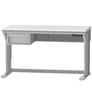 LISTA Align® Workbench, Electric, w/ Hanging Cabinet, 60" W x 30" D x 28.75-43.75" H (ALE/R5100-6030)