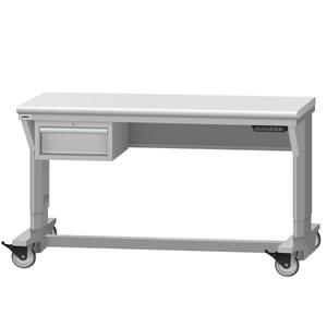 LISTA Mobile Align® Workbench, Electric, w/ Hanging Cabinet, 60" W x 30" D x 28.75-43.75" H (ALEM/R5100-6030)