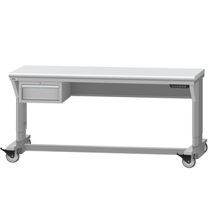 LISTA Mobile Align® Workbench, Electric, w/ Hanging Cabinet, 72" W x 30" D x 28.75-43.75" H (ALEM/R5100-7230)