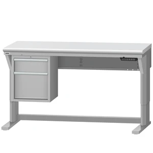 LISTA Align® Workbench, Electric, w/ Hanging Cabinet, 60" W x 30" D x 28.75-43.75" H (ALE/R5200-6030)