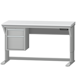 LISTA Align® Workbench, Electric, w/ Hanging Cabinet, 60" W x 30" D x 28.75-43.75" H (ALE/R5200-6030)