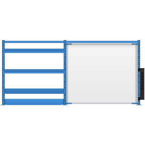 LISTA Nexus Workstation System, 30" H x 66" W (NXC/SM3002-72)