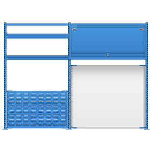 LISTA Nexus Workstation System, 48" H x 66" W (NXC/SM/RM4823-72)