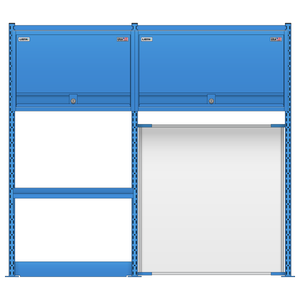 LISTA Nexus Workstation System, 48" H x 54" W (NXC/SM/RM4827-60)