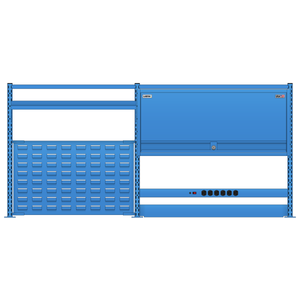 LISTA Nexus Workstation System, 30" H x 66" W (NXC/SM3024-72)