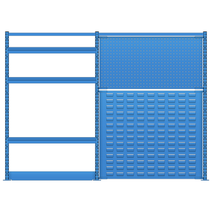 LISTA Nexus Workstation System, 48" H x 66" W (NXC/SM/RM4801-72)