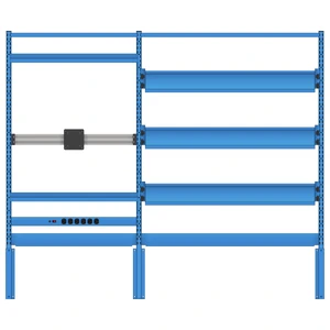 LISTA Nexus Workstation System, Align® Extended Rear Mount, w/ Monitor Rail, 48" H x 72" W (X-NXC/RMX4891-72)