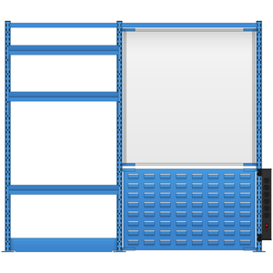LISTA Nexus Workstation System, 48" H x 54" W (NXC/SM/RM4802-60)