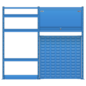LISTA Nexus Workstation System, 48" H x 54" W (NXC/SM/RM4825-60)