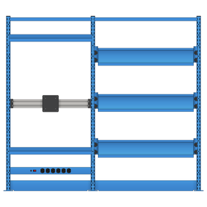 LISTA Nexus Workstation System, w/ Monitor Rail, 48" H x 60" W (X-NXC/SM/RM4891-60)