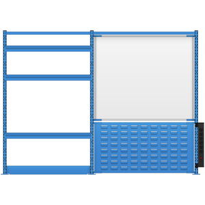 LISTA Nexus Workstation System, 48" H x 66" W (NXC/SM/RM4802-72)