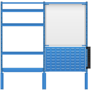 LISTA Nexus Workstation System, Align® Extended Rear Mount, 48" H x 60" W (X-NXC/RMX4802-60)