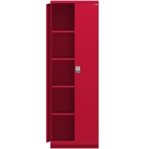 LISTA Tall Shelf Cabinet, 5 Shelf, w/ Hinged Doors, 28.2" W 29.5" D 86.6" H (TC01-2050SC-00/DHD)