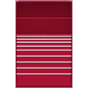 LISTA Tall Combination Cabinet, 9 Drawer, 56.3" W 28.5" D 86.6" H (TC02-2050DW-03)