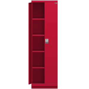 LISTA Tall Shelf Cabinet, 5 Shelf, w/ Hinged Doors, 22.2" W 29.5" D 74.8" H (TC01-1750MP-00/DHD)
