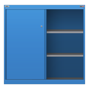 LISTA Shelf Cabinet, 3 Shelf, w/ Sliding Doors, 40.3" W 22.5" D 39.4" H (HSSD900)