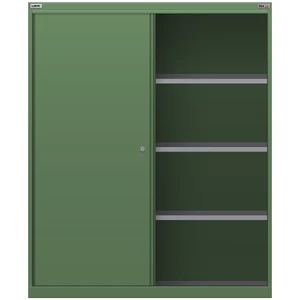 LISTA Shelf Cabinet, 4 Shelf, w/ Sliding Doors, 47.0" W 28.5" D 57.1" H (MWSD1350)