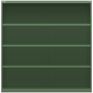 LISTA Shelf Cabinet, 4 Shelf, 56.3" W 28.5" D 57.1" H (X-DW1350-TSC)