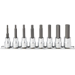 Ko-ken 3/8" Bit Socket Set, Hex, 62 mm Long, 8 pcs (RS3010M/8-L62) Ko-ken 3/8" Bit Socket Set, Hex, 62 mm Long, 8 pcs (RS3010M/8-L62)
