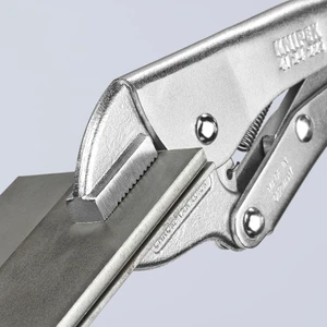 KNIPEX Locking Pliers, Straight Jaws, 9" (41 24 225)