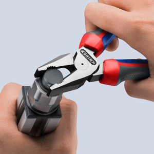 KNIPEX High-Leverage Combination Pliers, Comfort-Grip, 7-1/4" (02 02 180)