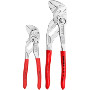 KNIPEX Pliers Wrench Set, Mini, Chrome, 2 pcs (9K 00 80 121 US)