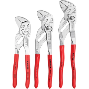 KNIPEX Pliers Wrench Set, Chrome, 3 pcs (9K 00 80 45 US)