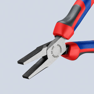 KNIPEX Flat Nose Pliers, Comfort-Grip, 6-1/4" (20 02 160)