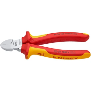 KNIPEX Diagonal Cutters, VDE Insulated, 6-1/4" (70 26 160)