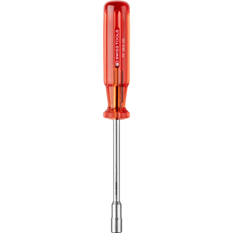 PB Swiss Classic Bit Screwdriver, w/ Retaining Ring, 100 mm (PB 186.6-100)