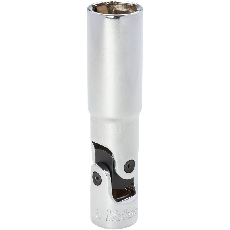 Ko-ken 3/8" Sockets, Spark Plug Universal Joint w/ Spring Retention (3340C)