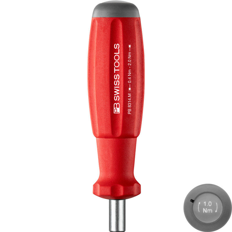 PB Swiss MecaTorque Torque Screwdriver, Fixed, Preset 1.0 Nm (PB 8314.M 1.0 Nm)