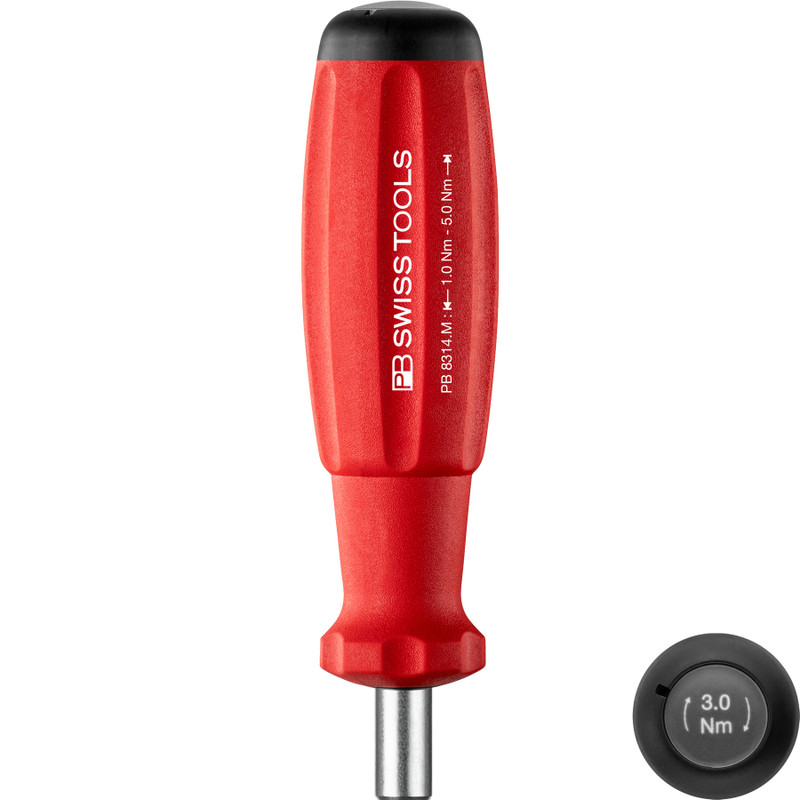 PB Swiss MecaTorque Torque Screwdriver, Fixed, Preset 3.0 Nm (PB 8314.M 3.0 Nm)