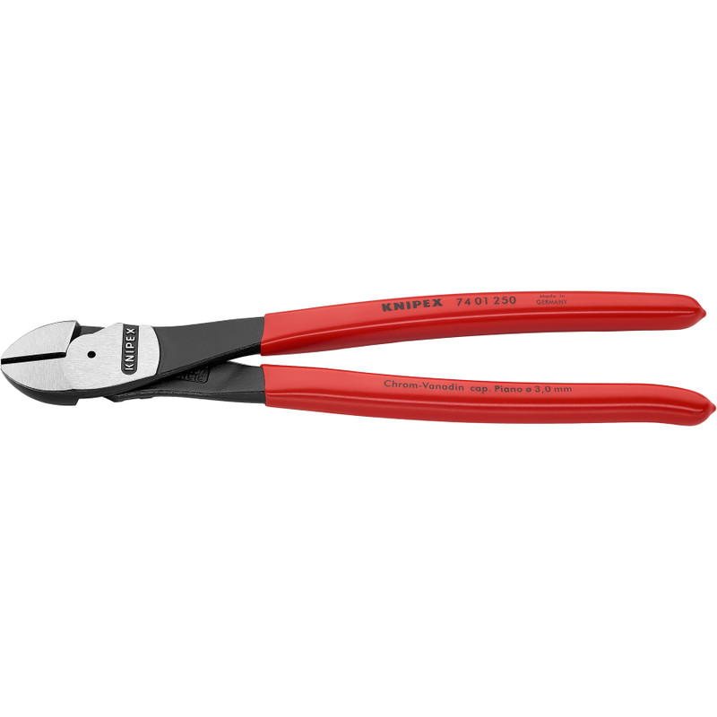 KNIPEX High-Leverage Diagonal Cutters, 10" (74 01 250)