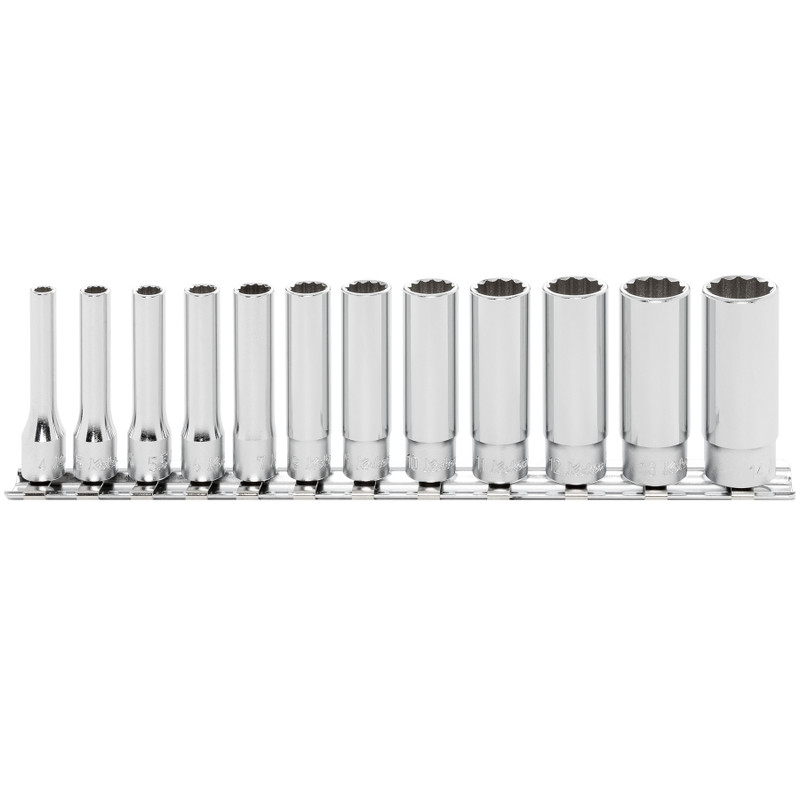 Ko-ken 1/4" Socket Set, 12-Point Deep, 12 pcs (RS2305M/12)