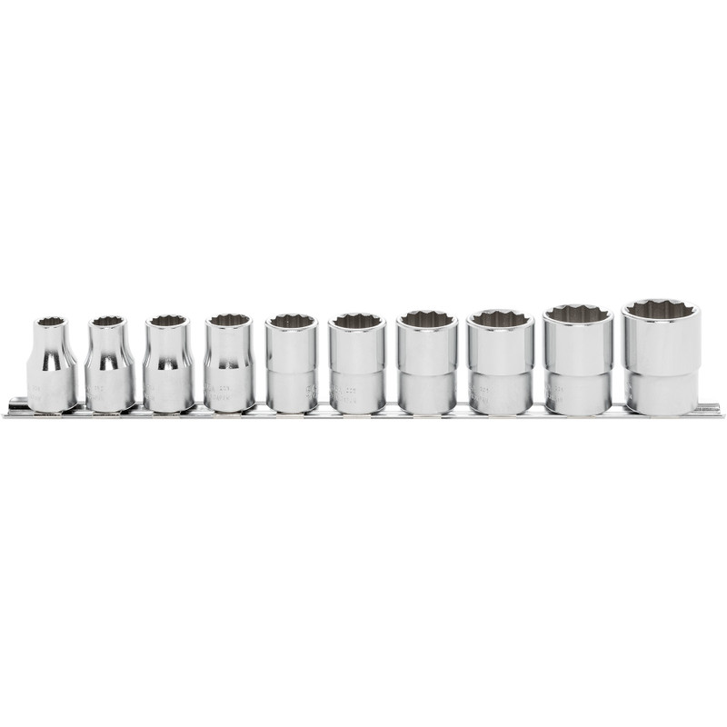 Ko-ken 1/2" Socket Set, 12-Point SAE, 10 pcs (RS4405A/10)