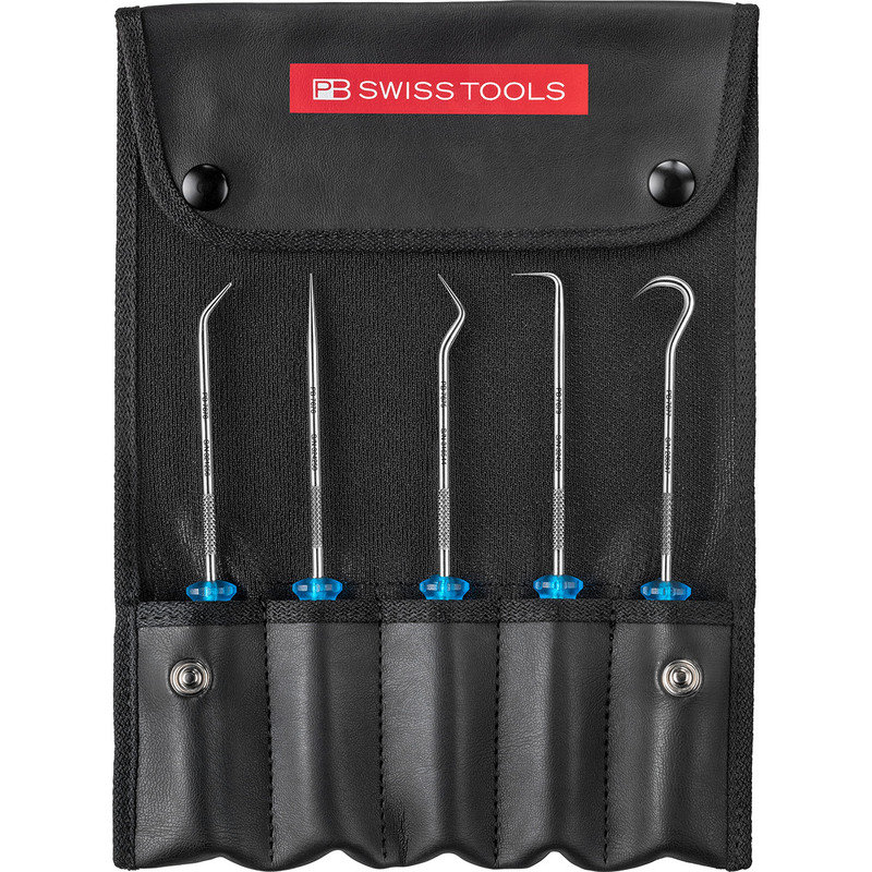 PB Swiss Multicraft Pick Set, 5pcs, w/ Roll-Up Case (PB 7685.Set)