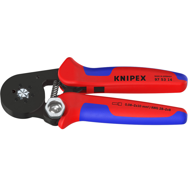 KNIPEX Self-Adjusting Crimping Pliers, for Wire Ferrules, 7–1/4" (97 53 14)