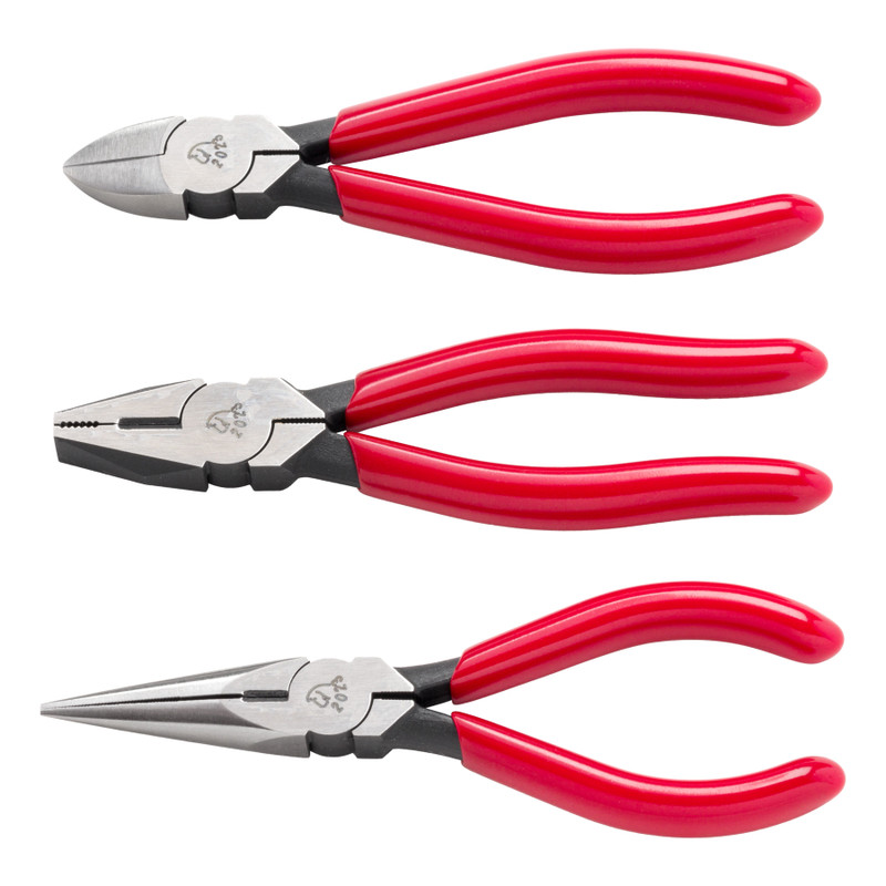 KEIBA Mini Pliers Set, 3 pcs w/ Leather Case (BT-010)