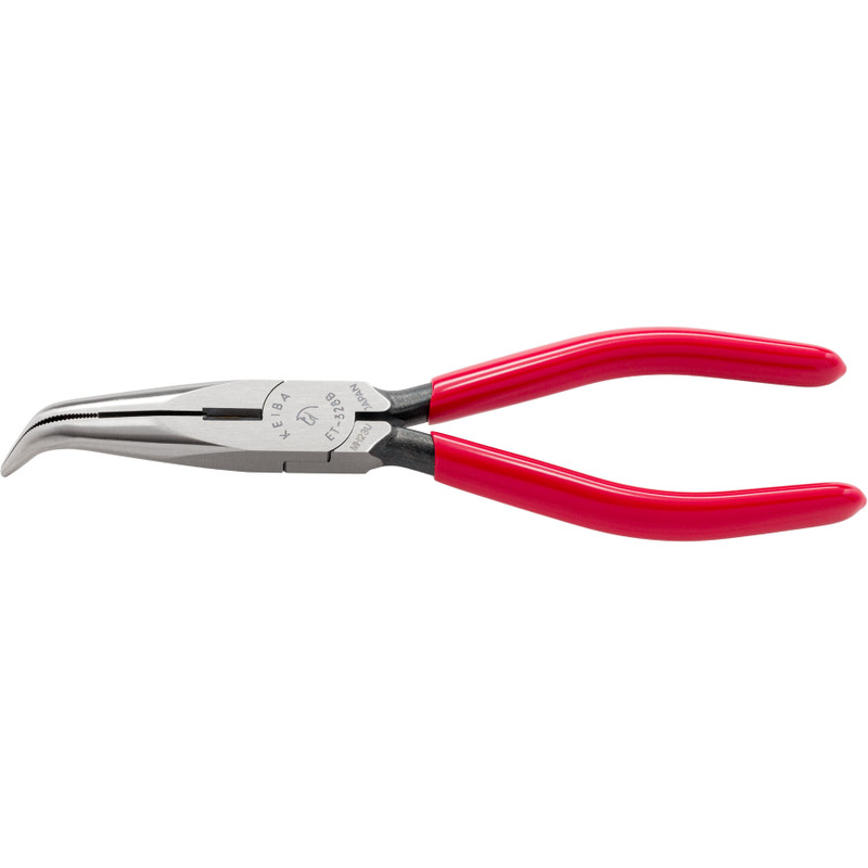 KEIBA Long Nose Pliers, 60° Bend, 8" (ET-328B)