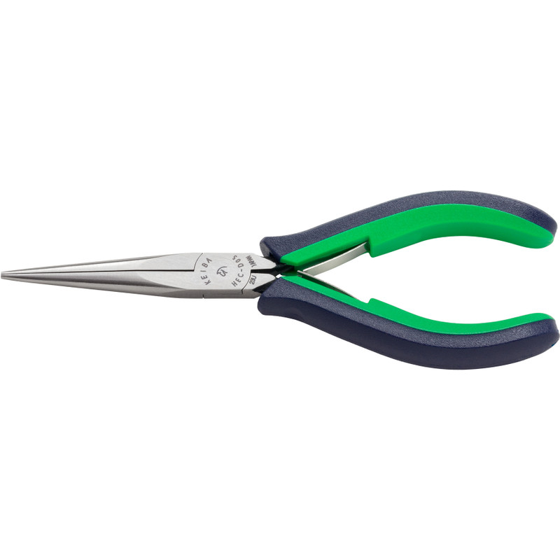 KEIBA Pro-Hobby Needle Nose Pliers, Smooth Jaws, Multi-Component, 6" (HEC-D05)