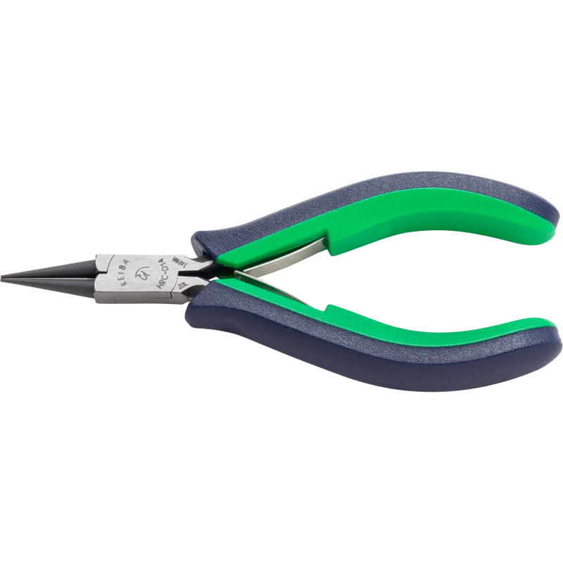KEIBA Pro-Hobby Round Nose Pliers, Tapered, Multi-Component, 4-3/4" (HRC-D14)