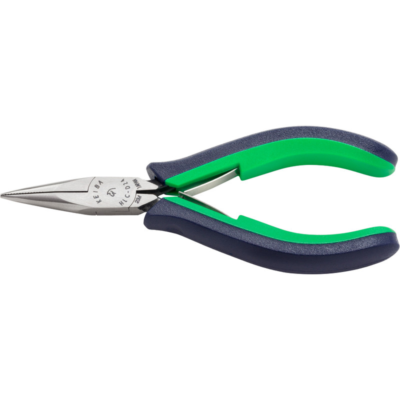 KEIBA Pro-Hobby Chain Nose Pliers, Serrated Jaws, Multi-Component, 4-3/4" (HLC-D24)