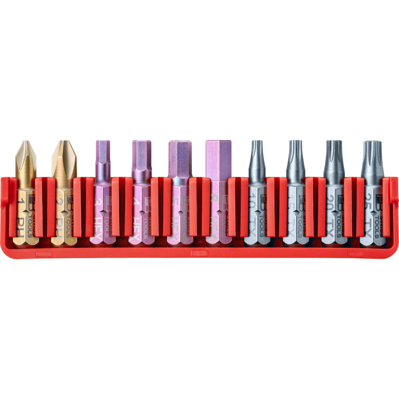 PB Swiss 1/4" Bit Set, C6, Phillips / Hex / Torx®, 10 pcs (PB C6.700 CN)