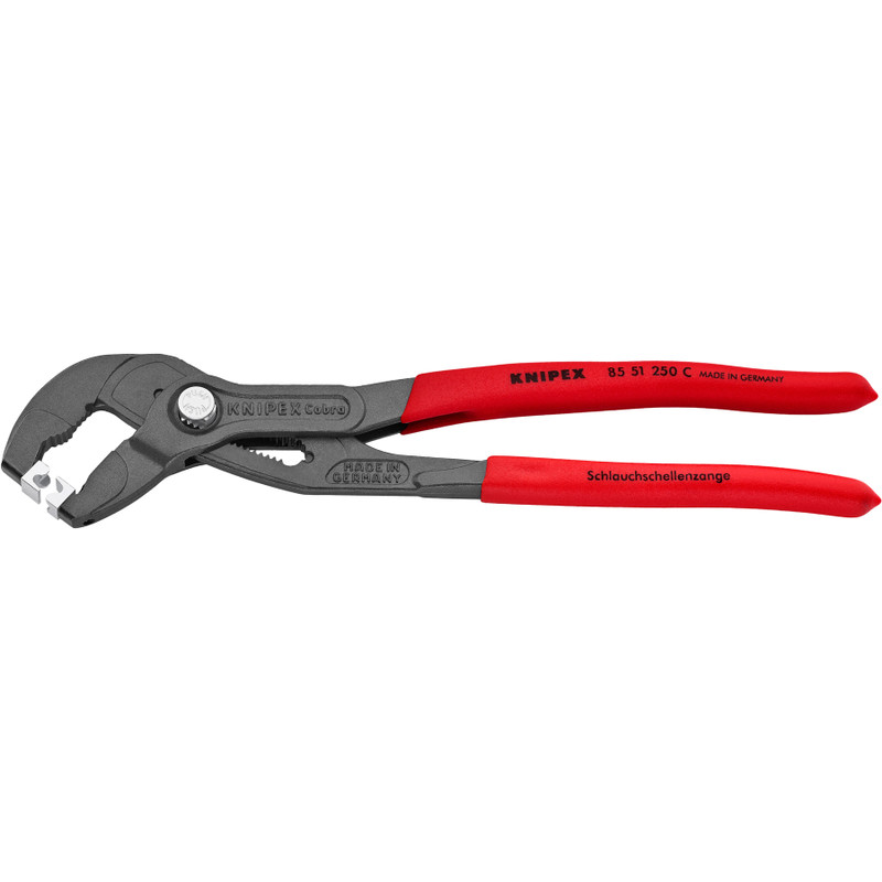 KNIPEX Hose Clamp Pliers, for Click Clamps, 10" (85 51 250 C)