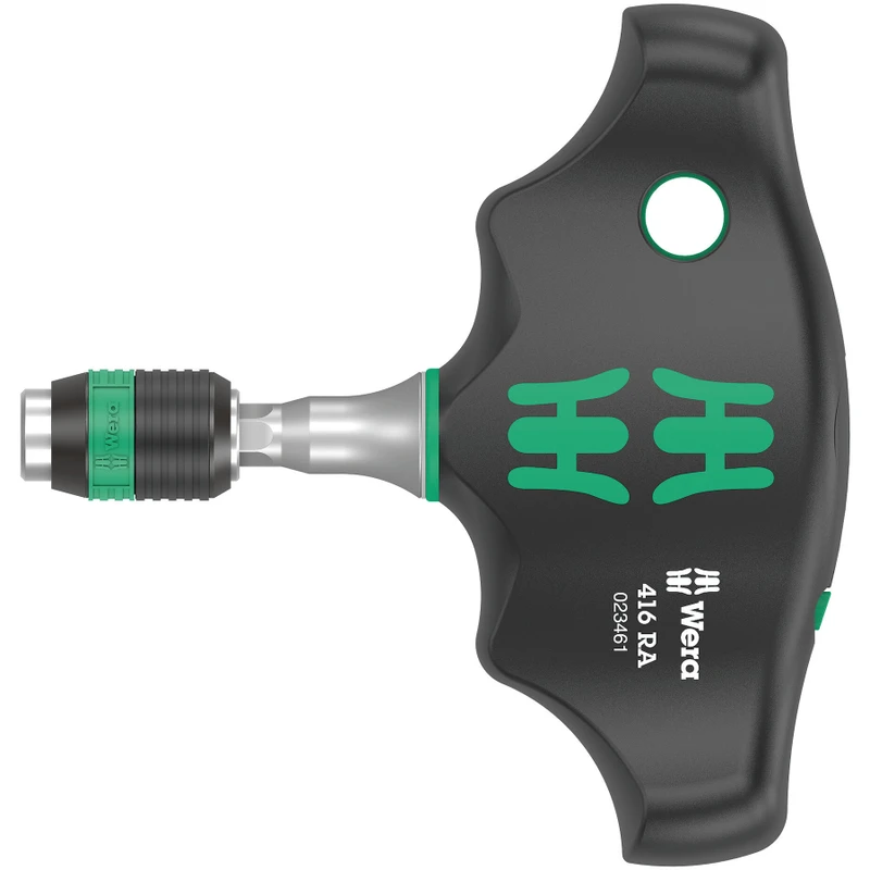 Wera Kraftform Kompakt Ratcheting T-Handle Bit Driver, Rapidaptor (416 RA)