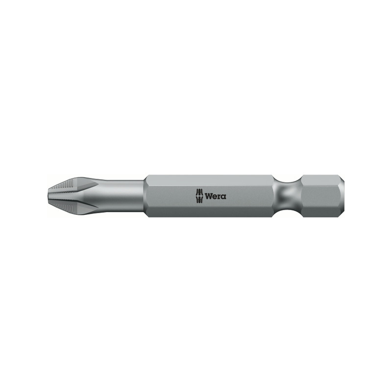 Wera 1/4" Bit, E6, Phillips ACR®, 50 mm Long, PH 2 (853/4 ACR PH 2 x 50)