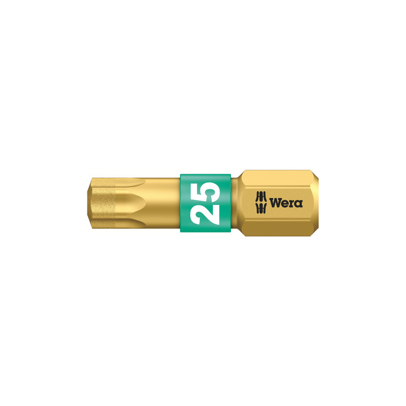 Wera 1/4" Bits, C6, BiTorsion Diamond Coated, Torx® (867/1 BDC)