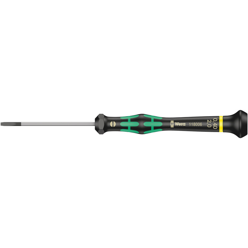 Wera Kraftform Micro Precision Screwdrivers, Slotted (2035)