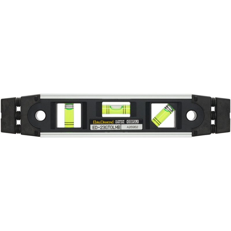 Ebisu G-Torpedo Level, 3-Way, Magnetic, Black, 230 mm / 9" (ED-23GTOLMB)
